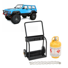 RC Gas Tank im Maßstab 1/10, Zinklegierung und Eisen, lebendige RC-Dekorationszubehör, passend für Axial SCX10, TRX4 und Redcat Gen8, in Ge