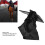 Pferde-Gesichtsmaske: gestrickter Stoff, Netzgewebe, Schwarz 4