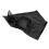 Pferde-Gesichtsmaske: gestrickter Stoff, Netzgewebe, Schwarz 15