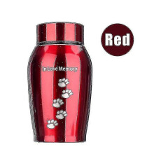 (Red) 2025 250ml Stainless Steel Urns Pets Dog Cat Birds Mouse Cremation Ashes Urn Keepsake Casket Columbarium Pets Memorials
