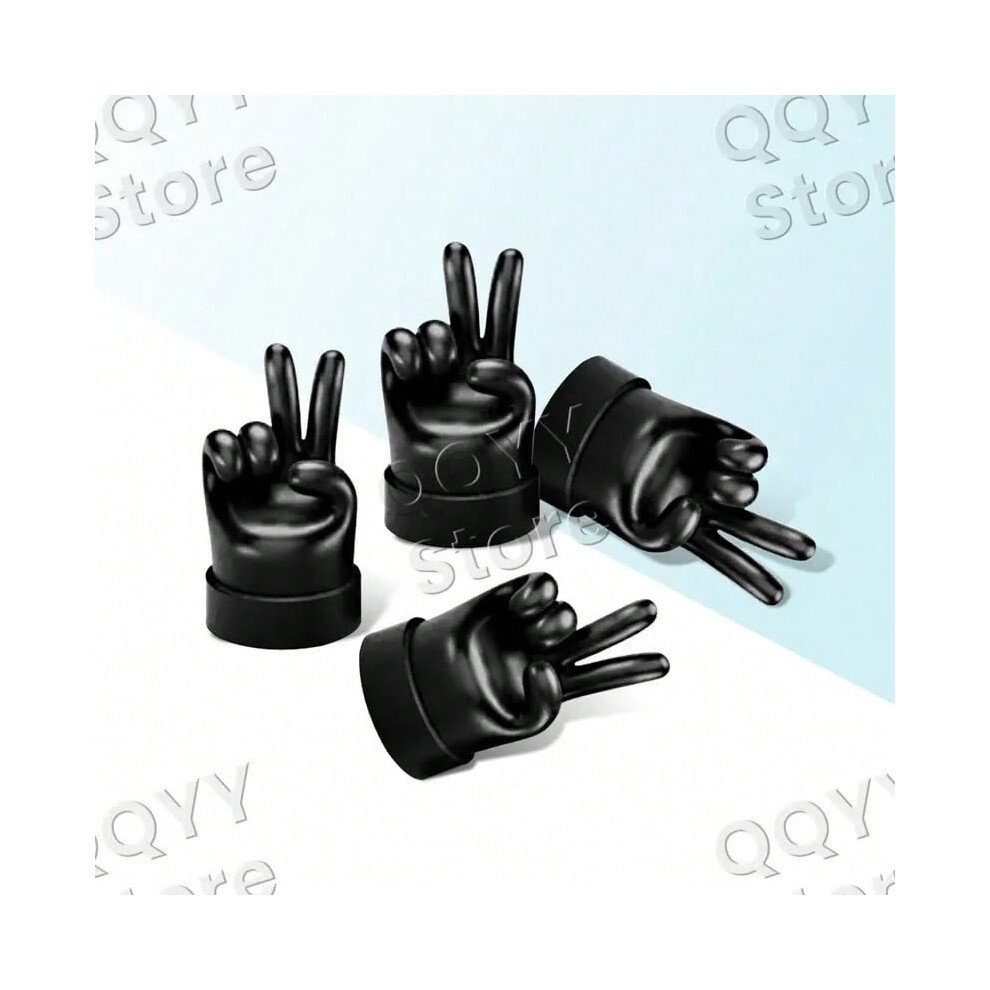 (5) 4Pcs Universal Metal Creative Prank Printed Gesture Emblem Car Wheel Tire Air Caps Valve Stem Covers For Cars Motorcycles Bike-image-OPC-PJN95XD-NEW