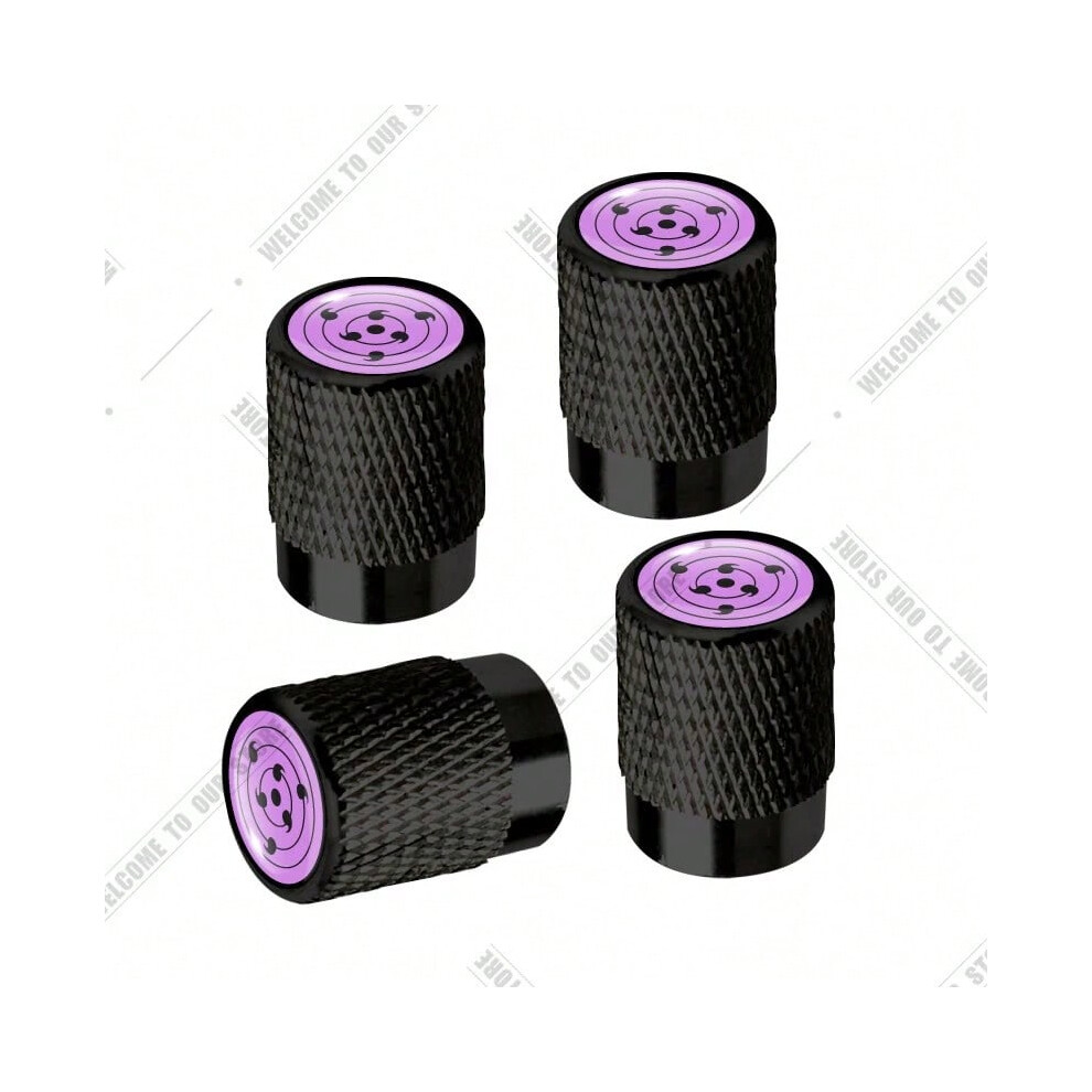 (4PCS-4) Car CNC Aluminum Sharingan Eye Japanese Anime Emblem For Suzuki Infiniti Toyota Honda 4pcs Tire Valve Air Port Stem Cover Caps-image-OPC-PJN962Y-NEW