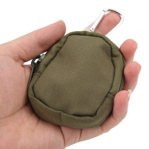 Mini bolso para llaves 1000D nylon 8.5x6.5x2.5cm verde 2