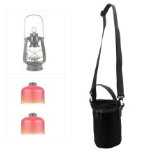 Lámpara de gas para camping de gran capacidad negra 12 cm  20 cm