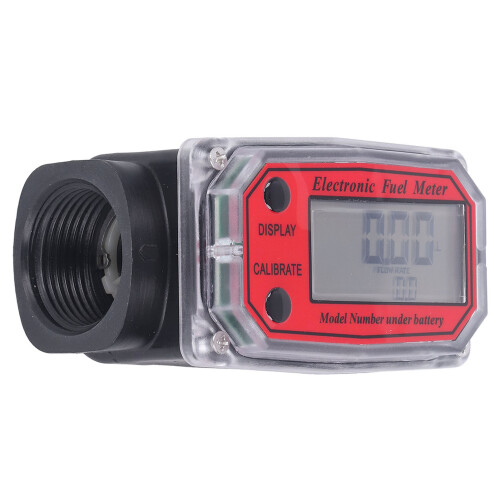 Electronic Fuel Flow Meter 1.3in Digital Display 10-250L/min Rouge 2