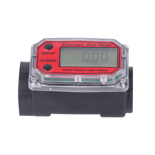 Electronic Fuel Flow Meter 1.3in Digital Display 10-250L/min Rouge
