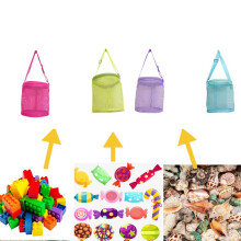 Kinder Muschelnetztasche, Beutel im Zylinder-Design, Muschelsammelbeutel, Strandspielzeugtasche mit Reißverschlüssen, verstellbaren Tragela
