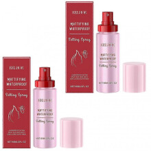 (2pcs) 2025 Powder Melt Glass Setting Spray, Ultra-Smooth Finish- Size Setting Spray, Hydrating, Makeup Wear Up to 12 Hours
