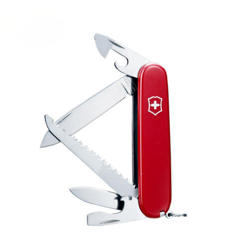 Evolution 11 Pocket Knife - 13-Function Multitool with Stainless Blade, Nail File & Screwdriver, 91mm, Red/Black 1