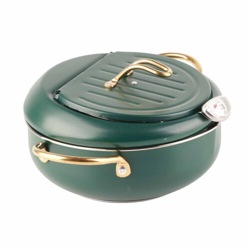 Frying Pot with Thermometer Japanese Stainless 1