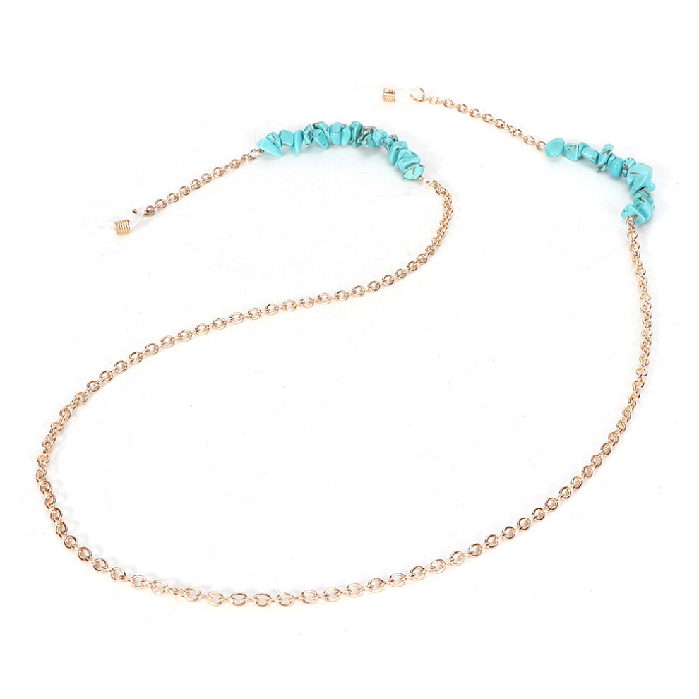 Fashionable Natural Stone Eyeglasses Cord Alloy