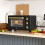 Homcom HOMCOM Mini Oven 16L Countertop Oven w/ Adjustable Temp Timer 1400W, Black 1
