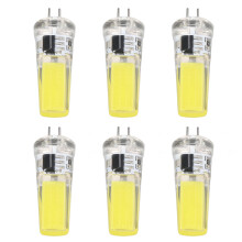 6 Stück G4 LED-Glühbirnen 9W Dimmbar COB-Lampe 500LM für Zuhause, Decken-, Landschafts- und Kronleuchterlampen 6500K Weißlicht