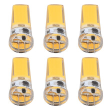 6 Stück G4 LED-Glühbirnen 9W Dimmbar COB-Lampe 500LM für Zuhause, Decken-, Landschafts- und Kronleuchterlampen 3000K Warmweiß