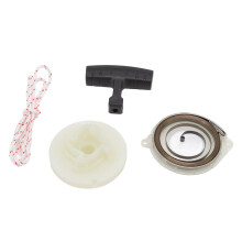 Starter-Riemenscheibe Ersatz Startseilriemenscheibe mit Federgriff Seil-Kit für Husqvarna 445e, 450, 455, 460