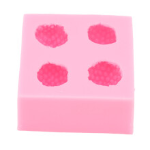 Erdbeer Silikonform Vielseitig, Antihaft, Weich, Lebensmittelechtes Silikon, Fondantform für DIY, Schokolade, Süßigkeiten, Pink