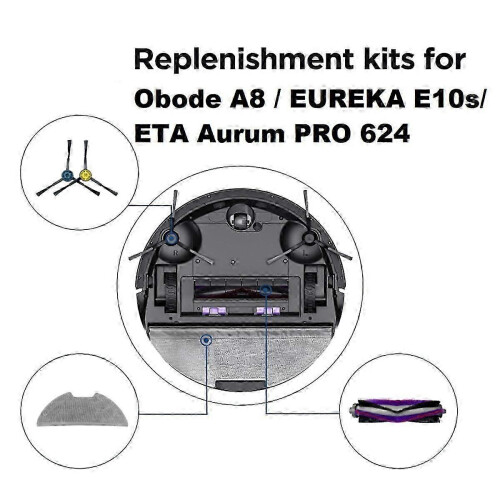 Für Obode A8/EUREKA E10s/ETA Aurum PRO 624 Saugroboter Zubehör 2