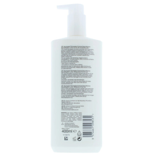 Neutrogena X3 Neutrogena Norwegain Formula Deep Moisture Body Lotion 400ml 1