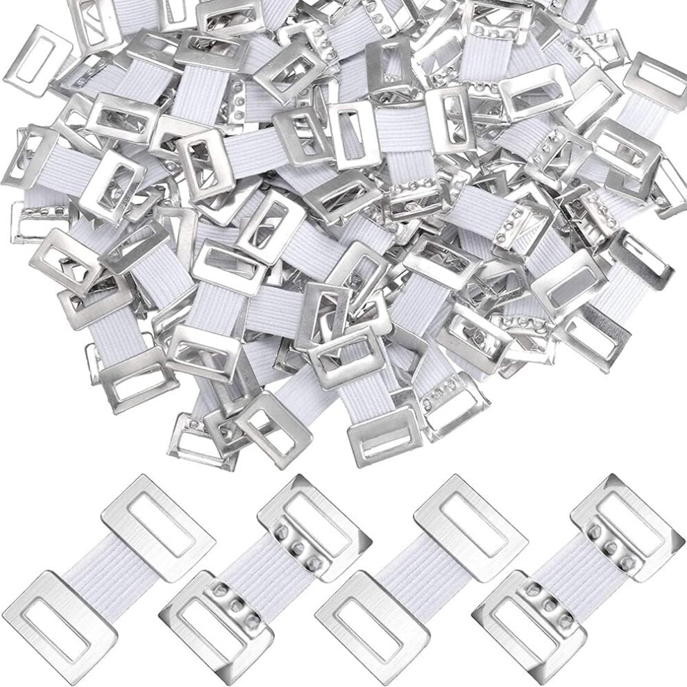 (Klein) Namvo Elastische Bandage Clips, Stretch Metall Bandage Clip Compression Wrap Clip fÃ¼r Bandagen Kompressionsbandagen Kreppbandagen Wei?