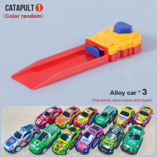 (1Catapult 3Cars?Random style?) Blastoff Racing Alloy Car - Interactive Launchable Mini Pocket Car Toy Truck | Educational Learning, Develops Brains - Christmas, Halloween