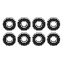8 Stück 608RS ABEC 9 Kugellager Carbonstahl Versiegelt Skateboard Lager 8x22x7mm für Rollschuhe Tanzboards Schwarz
