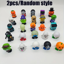 (2pcs) Halloween Wind-Up Pumpkin Witch Prank Toys - Spooky Skeletons with Mummy, Zombie- Colorful Party Favors for Halloween, and Themed Events