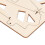 Kit de coche de madera 4x4, 2 pilas AA, madera natural 6