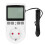 Enchufe de control de temperatura LCD ABS 50-99C 0.1C 50/60Hz 2
