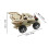 Kit de coche de madera 4x4, 2 pilas AA, madera natural 12