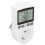 Enchufe de control de temperatura LCD ABS 50-99C 0.1C 50/60Hz 15