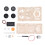 Kit de coche de madera 4x4, 2 pilas AA, madera natural 2