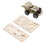 Kit de coche de madera 4x4, 2 pilas AA, madera natural 4