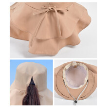 Sombrero de algodón para sol con faldón para el cuello UV50+ Talla única Multicolor