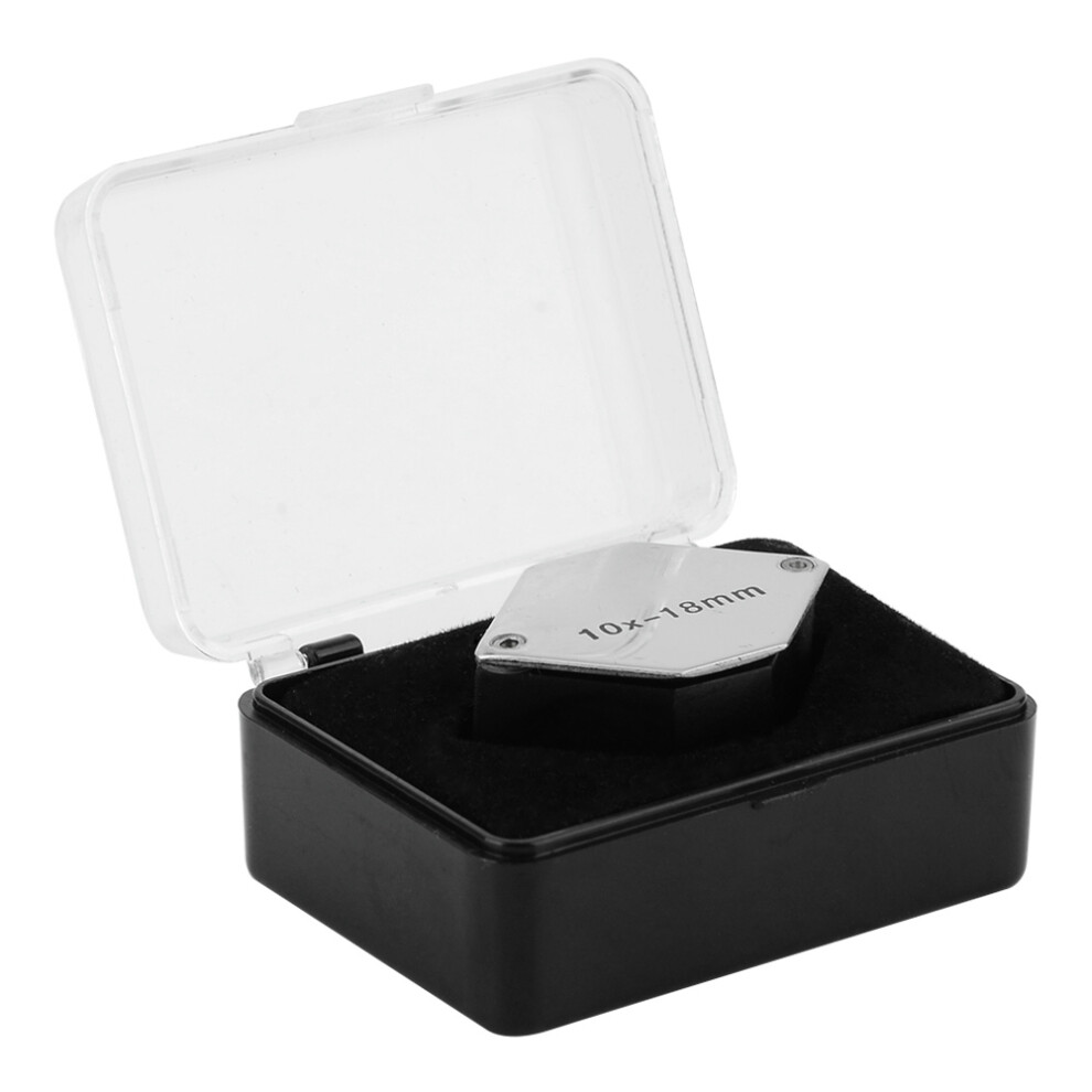 10x Hexagon Loupe Jewelry Optical Magnifier