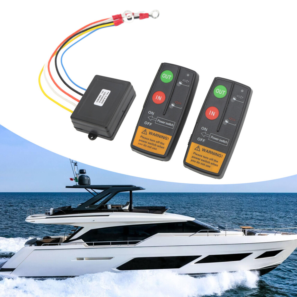 Wireless Winch Remote Control 75Ft Range 12V/24V Universal For Vehicles 5061341986205