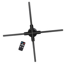 Proyector de holograma 3D LED 8 GB 56 cm Negro enchufe de la UE