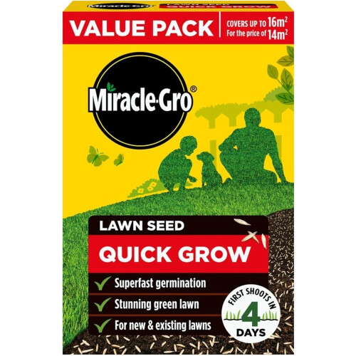 Miracle-Gro Miracle-Gro Quick Grow Lawn Seed 480g Fast Germinating Grass