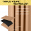 (BEIGE, 90" Width x 90" Drop) Thermal Blackout Eyelet Ring Top Curtains Pair + Tie Back 2