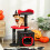 PawHut PawHut Gothic Cat Tree with Scratching Posts, Black, Halloween 1