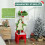 PawHut PawHut 103cm Christmas Cat Tower with Scratching Post and Board, Green 7