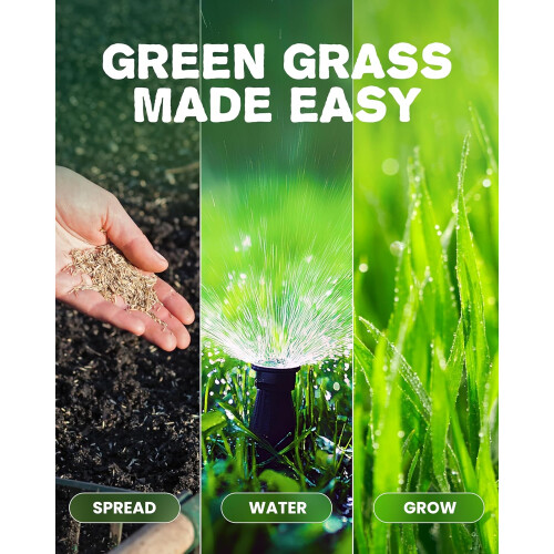 Grassias Fast Growing Grass Seed 1.7KG Premium Lawn Mix UK 2