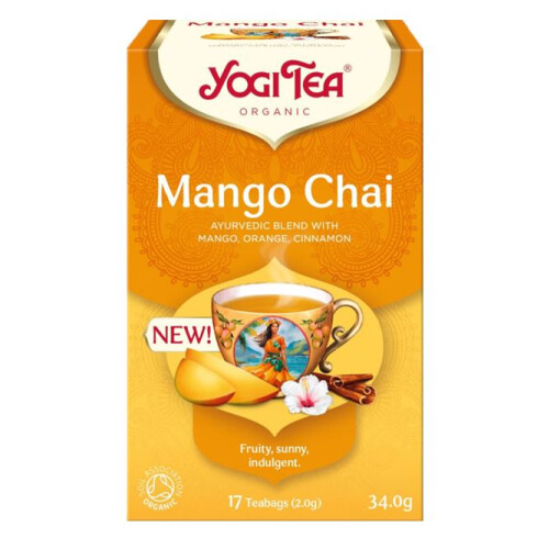 Yogi Tea Organic Mango Chai 17 Tea Bags