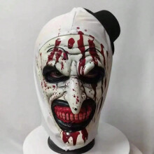 (mask A) Bloody Terrifier 3 Cosplay Mask Art The Clown Latex Masks Masks Women Men Terrifier Cos Costume Halloween Roleplay Props
