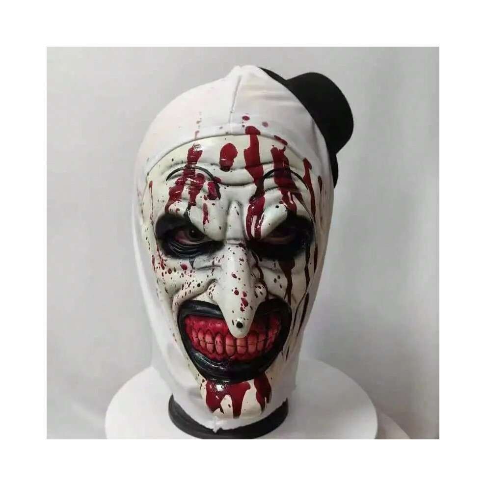 Etechmart (Mask A) Bloody Terrifier 3 Cosplay Mask Art The Clown Latex Masks Masks Women Men Terrifier Cos Costume Halloween Roleplay Props