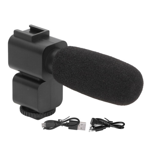 Micrófono para grabación de vídeo, 420mAh, 100-16000Hz 1