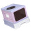 Foldable Cat Litter Box Drawer Type Prevents 4