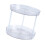 Transparent Double Layer Rotatable Kitchen Organizer 23.521.6cm 1
