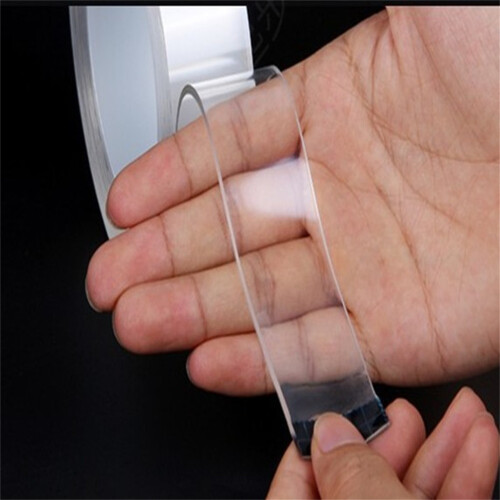 Doppelseitiges PET-Montageband, transparent, 5 m, 3 cm breit 2