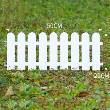 Valla blanca de PVC para jardín 5020 cm/19,77,9 in 300 g