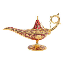 Magische Genie-Lampe rote Zinklegierung Größe 19x12x7 cm